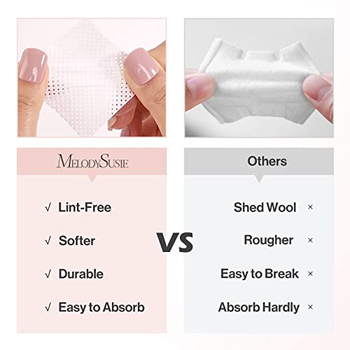 MelodySusie Nail Dust Collector & MelodySusie Lint Free Nail Wipes for Gel Nail Polish 1050Pcs Absorbent Soft Non-Woven Nail Tech Art Salon Supplies Dip Nail Remover Pads Alcohol Wipes for Nails