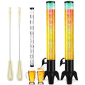 2pcs Beer Dispenser Tower with Ice Tube & LED Light - 100oz Beverage Tower for Parties