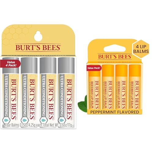 Burt's Bees Ultra Conditioning Moisturizing Lip Balm & Lip Balm Stocking Stuffers