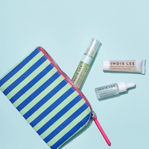 Indie Lee Discovery Skincare Set - Brightening Cleanser, CoQ-10 Toner & Squalane Oil - Travel 3-Piece Multicolor