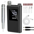 Cordless Nail Drill Machine with 6 Bits - Rechargeable Electric Nail File for Acrylic Gel Nails
