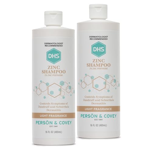 DHS Zinc Shampoo 16 Oz Pack of 2 Clarifying Hair & Scalp Care