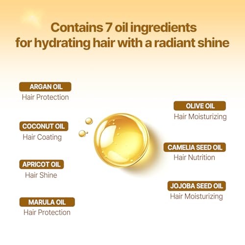 Korean Hair Mask with Serum for Nourishing & Hydrating - 10.14 Fl Oz