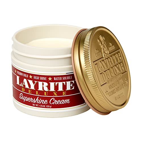 Layrite Supershine Cream Hair Styling Pomade 4.25oz High Shine & Hold