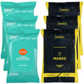 Mando Deodorant Wipes and Lume Acidified Deodorant Wipes (Cool Cucumber) - Aluminum Free, Baking Soda Free, Skin Safe, Skin Loving - 15 Count (Pack of 6)