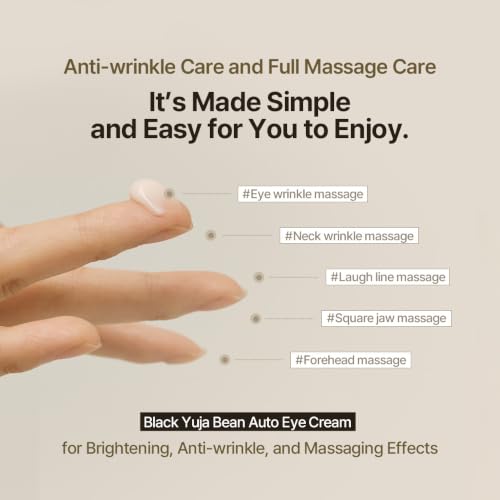 HEVEBLUE Yuja Bean Lifting Eye Cream for Sensitive Skin – Vegan, Anti-Aging Eye Treatment