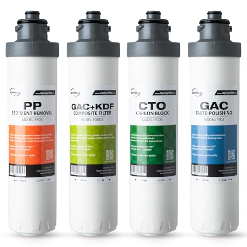6-Month Replacement Water Filter Set for Dispensers - iSpring F4DS Pack
