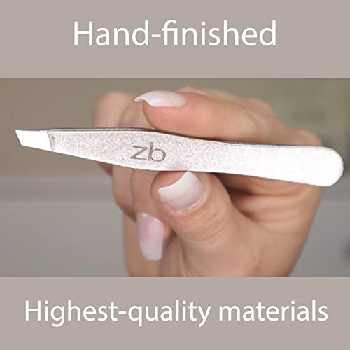 Tweezers Set - Surgical Grade Slant & Pointed Tweezers for Eyebrow and Facial Hair Removal Bundle
