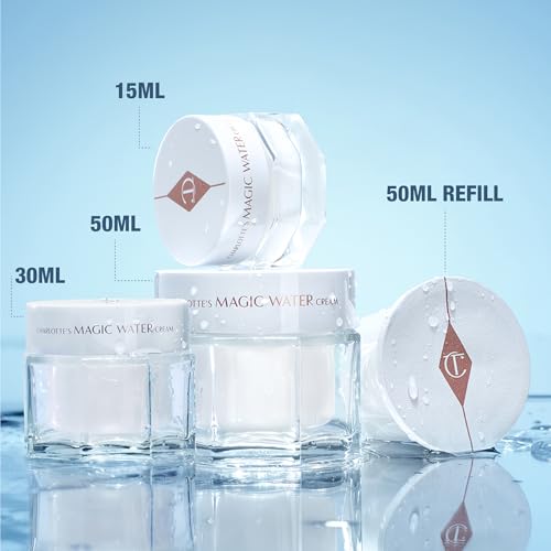 Charlotte Tilbury Magic Water Face Cream 1.08 Fl Oz Dewy Gel Moisturizer for Sensitive Skin