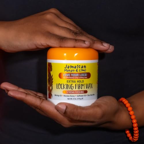 Jamaican Mango & Lime Love Your Locs Locking Firm Wax ? Strong Hold Styling Wax for Locs, Twists & Braids ? Strengthens, Conditions & Hydrates