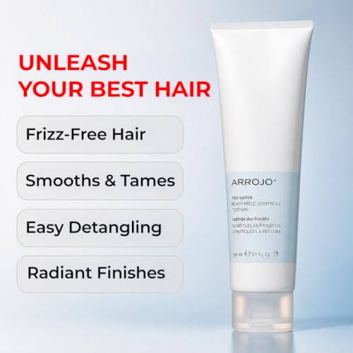 ARROJO Frizz Control Hair Cream 5.1 oz – Anti Frizz, Nourishing Daily Hydration