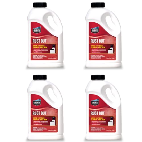 4.75 lb Water Softener Rust Remover & Iron Buildup Cleaner - Pack of 4, 76 Ounce Each