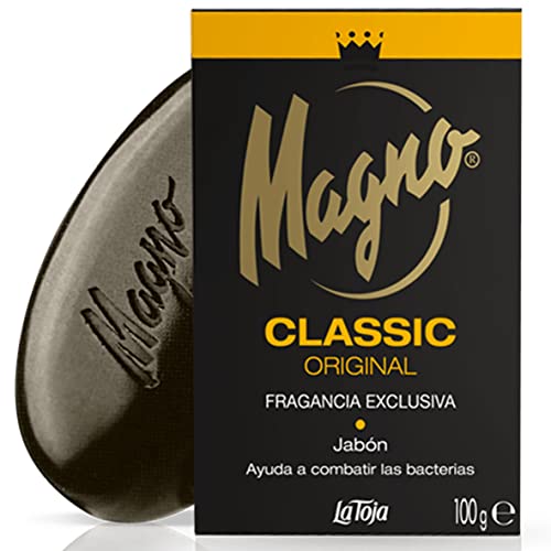 Magno Classic Black Bar Soap 3.5 oz - Pack of 8 | La Toja