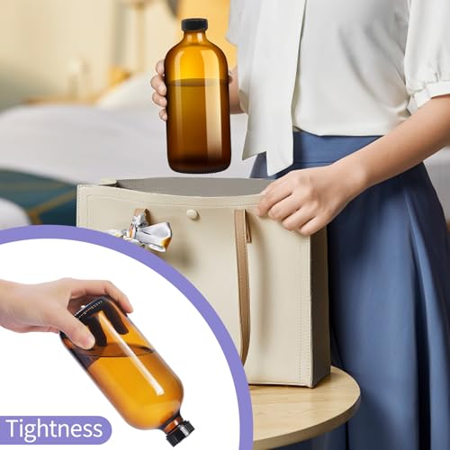 Glass Spray Bottles 16oz Set with UV Protection for Essential Oils & Cleaning