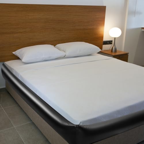 QWORK Inflatable Massage Sheet, Durable Waterproof PVC, Effortless Cleaning, Portable with Quick-Release Valve, 189¡¿161¡¿13.5cm, Suitable for Indoor and Outdoor Use