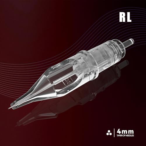 Round Liner Tattoo Needle Cartridges - Medical-Grade Stainless Steel 20 Pack