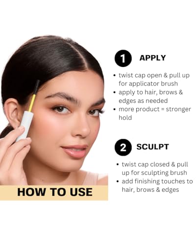 Anagram Mane Stage All-in-One Hair & Brow Gel - Clear, Vegan, Cruelty-Free, 0.39 fl oz