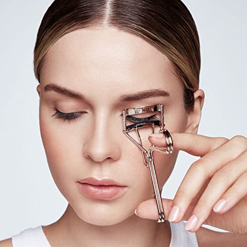 Eyelash Curler with Silicone Pads - Natural Curl, Wide-Opening Design