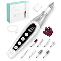 PediLux Pro Professional Manicure Pedicure Kit, Cordless Electric Nail File Drill Set, Thick Toenail Grinder, Toe Nail Dremel Tools, Filer, Buffer, Sander, Remove Cuticles, Callus for Men & Women