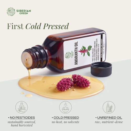 Siberian Amaranth Oil - 100% Natural Cold Pressed Vegan Food Grade 100ml