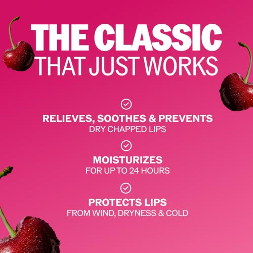 ChapStick Classic Cherry Lip Balm 24-Count Bulk Pack - Hydrating & Soothing
