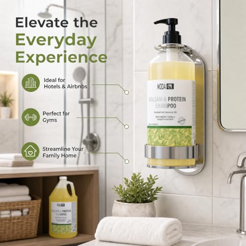 MODA 128oz Salon-Grade Protein Shampoo for Hair Repair & All Hair Types