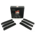 G.B.S 6 Pieces Black 5in Course Fine and Pocket Hair Comb Beard and Mustache Combs