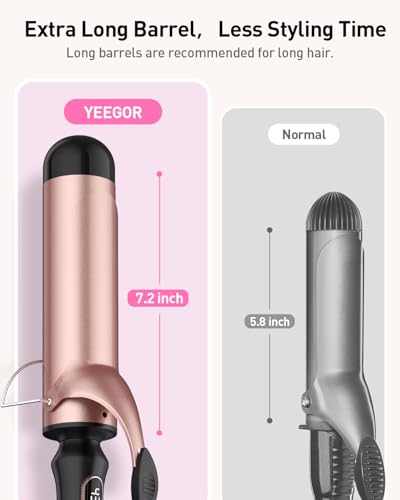 2 Inch Curling Iron with Extra Large Barrel for Big Wave Curls - Long Hair Styling
