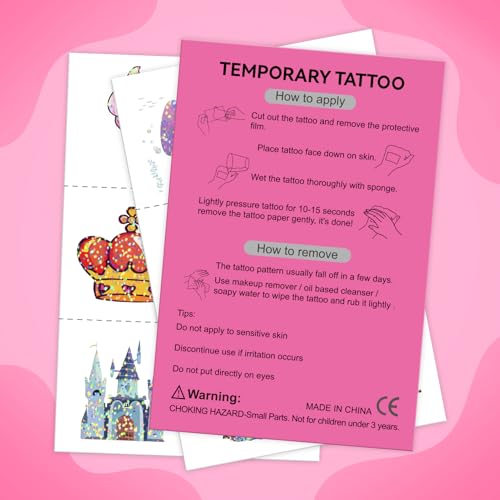 Creepy Halloween Temporary Tattoos - 4-Sheet Skeleton Claw Hand Fake Tattoo Stickers Set for Adults & Teens, Left & Right Hand Designs, Waterproof Gothic Party Tattoos