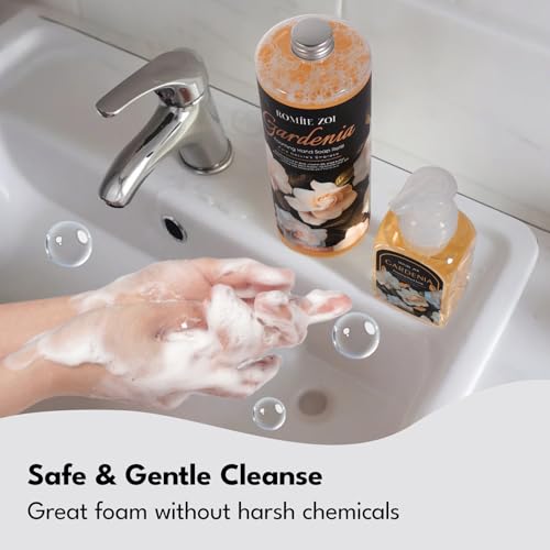 ROMIIE ZOI Gardenia Foaming Hand Soap Refill Set 3-Pack, 33.8 Fl Oz each