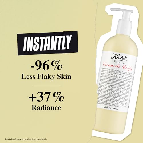 Kiehl's Creme de Corps Body Lotion with Cocoa Butter - 8.4 Fl Oz / 250 ml, Fast Hydration
