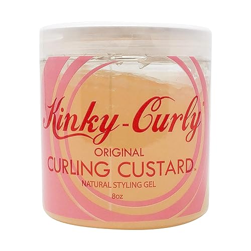 Kinky Curly Curling Custard Natural Styling Gel 8oz - Pack of 3