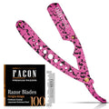 Fac?n Straight Razors for Men - Professional Barber Straight Edge Razor Kit with 100 Blades, Classic Stainless Steel Barbero Shaver for a Smooth & Precise Shave, Premium Barber Razor for Men's Shaving
