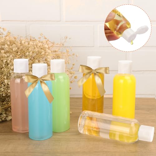 100 Pack 4 oz Clear Refillable Plastic Squeeze Bottles with Flip Caps – Travel-Size Personal Care & Lotion Containers