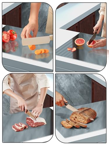 TaiSENtric 19.6 x 15.3 Inch Titanium Cutting Board Non-Toxic & Dishwasher Safe