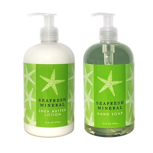 Greenwich Bay Hand & Body Lotion and Hand Soap Duo Set Enriched With Shea Butter 16 oz ea. (Seafresh Mineral)