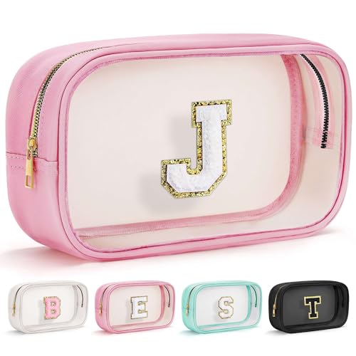 F-color 5 Pack TSA Approved Toiletry Bag and 3 Pack Clear Makeup Bag