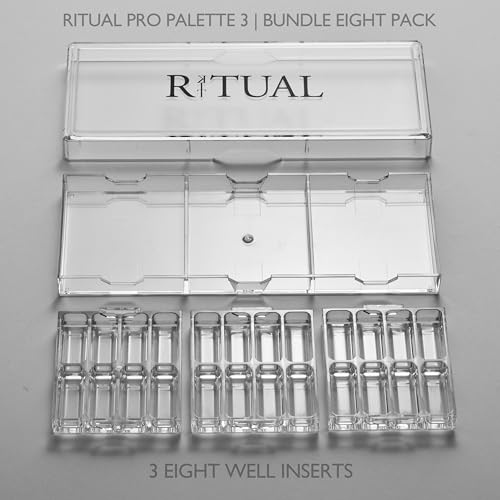 KIT RITUAL Empty Makeup Palette with 8 Wells - Portable Storage Organizer