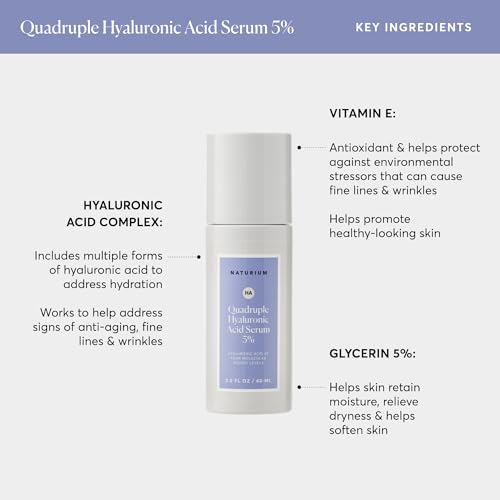 Hydrating Hyaluronic Acid Serum 2 Fl Oz - Anti-Aging & Plumping Face Serum, Fragrance-Free