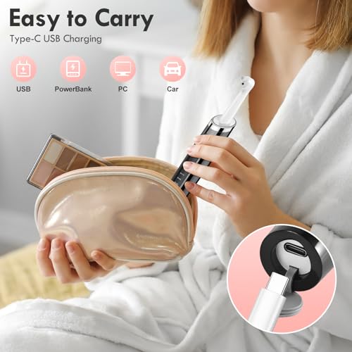 Pelzzle White Electric Tooth Polisher with 5 Modes & 3 Pastes for Daily Teeth Cleaning