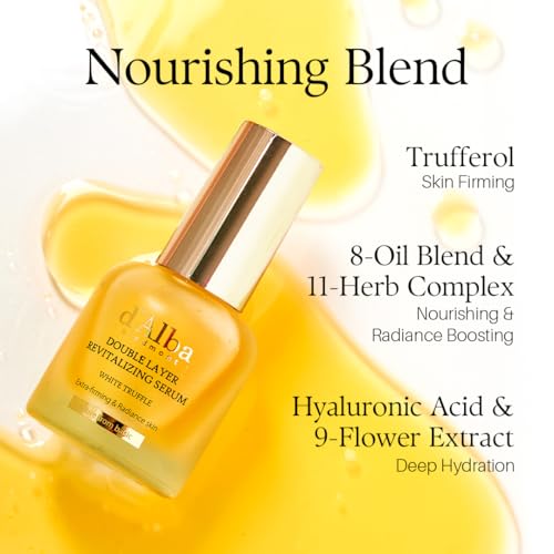 d'alba Piedmont Italian White Truffle Double Layer Revitalizing Serum 1.01 Fl Oz