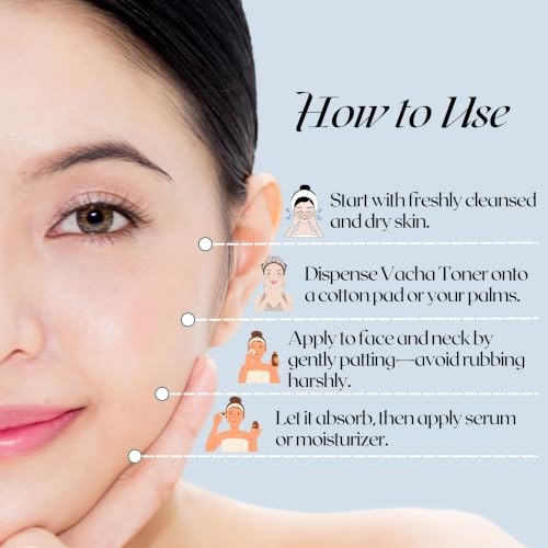 Vacha Toner for Dry and Mature Skin Hydrates & Diminishes Fine Lines