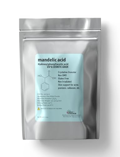 Mandelic Acid Powder 99.9% Pure Cosmetic Grade for DIY Skincare - 4oz