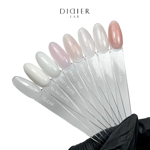 DIDIER LAB Fiber Builder Gel Soft White ? Self-Leveling HEMA-Free Builder Gel for Nails - Ultra-Strong LED UV Fiberglass Nail Builder Gel for Nail Repair Refills and Nail Extensions - 1.76 fl oz