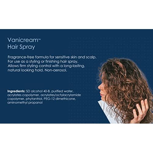 Vanicream Firm Hold Hairspray, Fragrance and Gluten Free, For Sensitive Skin, 8 Ounce, Packaging May Vary (Pack of 2)