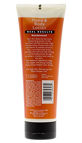 Sandalwood Hand & Body Lotion Pack of 3 - Moisturizing Skincare with Aloe Vera & Vitamin E