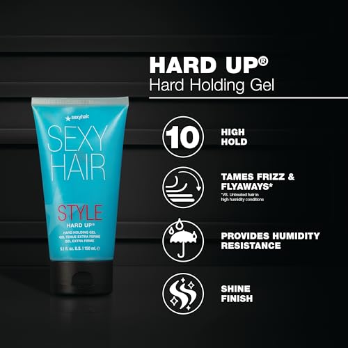 Hard Up 16.9 Fl Oz Extreme Hold Hair Gel - Non-Flaking, Humidity Resistant, All Hair Types