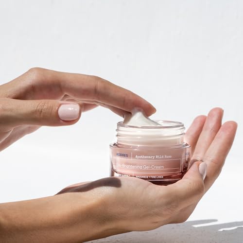 Day Gel Cream Moisturizer with Wild Rose Oil - Dewy, Lightweight Hydrating Face Gel