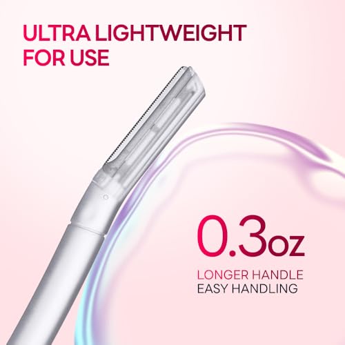 Dermaplane Razor for Women, Dermaplaning Tool - Face Razors for Women and Men, Eyebrow Trimmer and Facial Hair Removal Shaver, Gentle Exfoliation Blades Epilator for Men (6 Count)