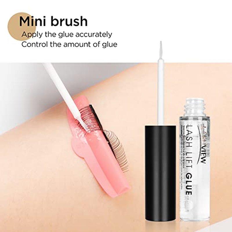 LASHVIEW Lash Lift Glue 2pcs, Eyelash Perm Adhesive, No Irritation and Odorless, 5ML*2